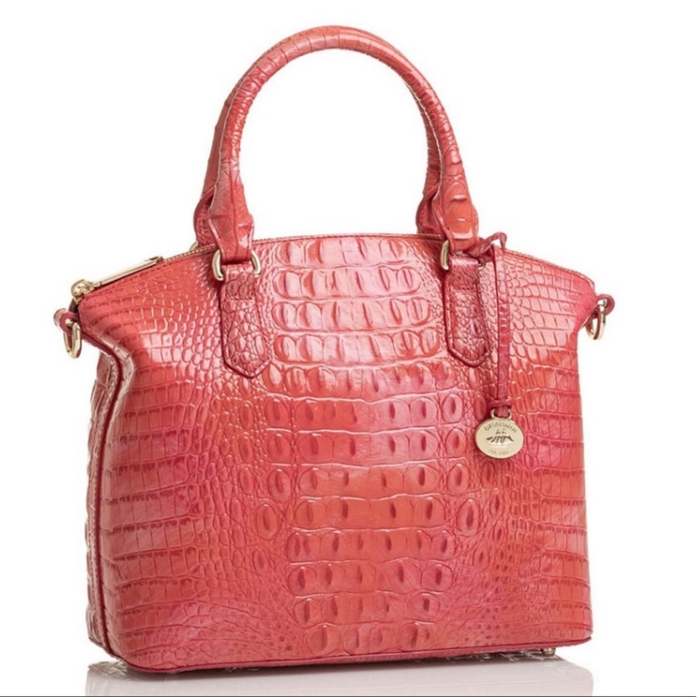 ❤️BRAHMIN DUXBURY SATCHEL PUNCHY CORAL MELBOURNE COLLECTION